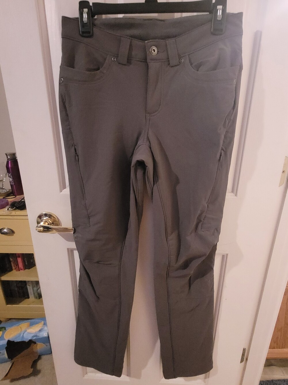 Duluth Trading Co. Flexpedition Fleece-lined Gray Winter Pants Size 4 Long